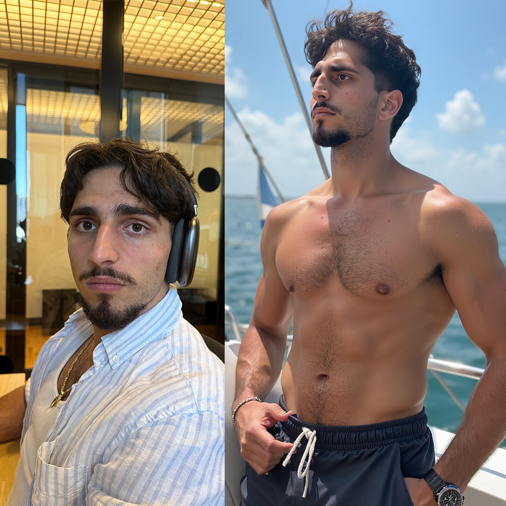 Before and After Profile Photos