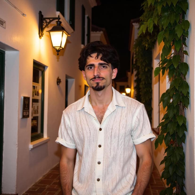 Casual evening street photo showing approachable style, optimized for Bumble profiles