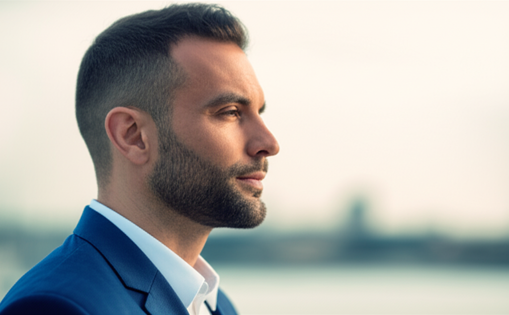 Confident man